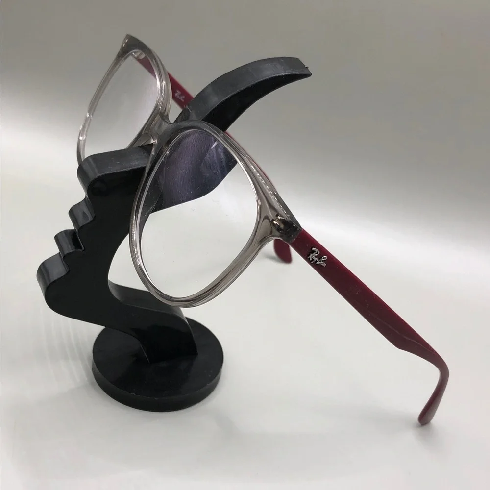 Ray Ban RB4378V 8083 Transparent Grey FRAMES Burgundy Temples UNISEX 54-16-145